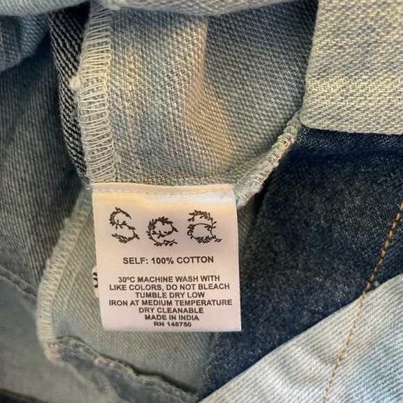 Sea New York Diego Patchwork Denim Mini Skirt, Small. - Picture 11 of 11